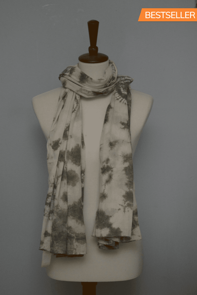 Naturally dyed cotton scarf by OMSutra