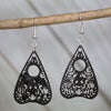 Ouija Planchette Cut Out Wooden Dangle Earring by Cate's Concepts, LLC