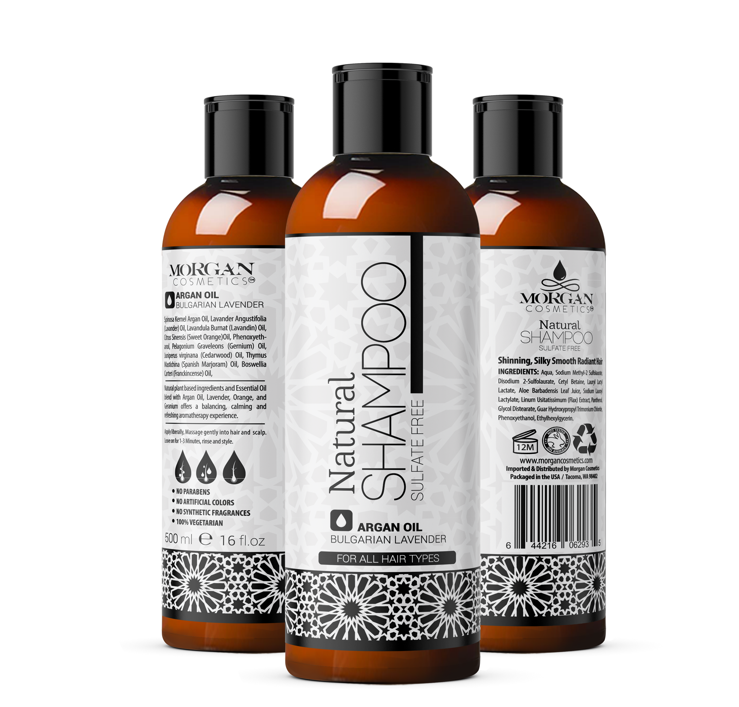 Argan Sulfate Free Shampoo Lavender 16 oz freeshipping - morgancosmeticsofficial