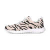 Womens Sneakers - Pink And Black Zebra Stripe Canvas Sports Shoes / Running by inQue.Style