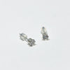 White Sapphire Birthstone Earrings - April Birthstone by Jennifer Cervelli Jewelry