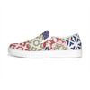 Womens Sneakers, Multicolor Patch Style Low Top Slip-on Canvas Shoes by inQue.Style