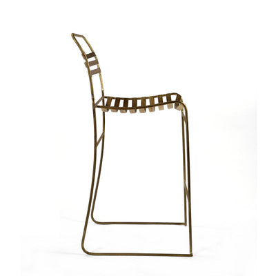 Tobin Counter Stool - Brass ( Set Of 2 ) by Blackhouse