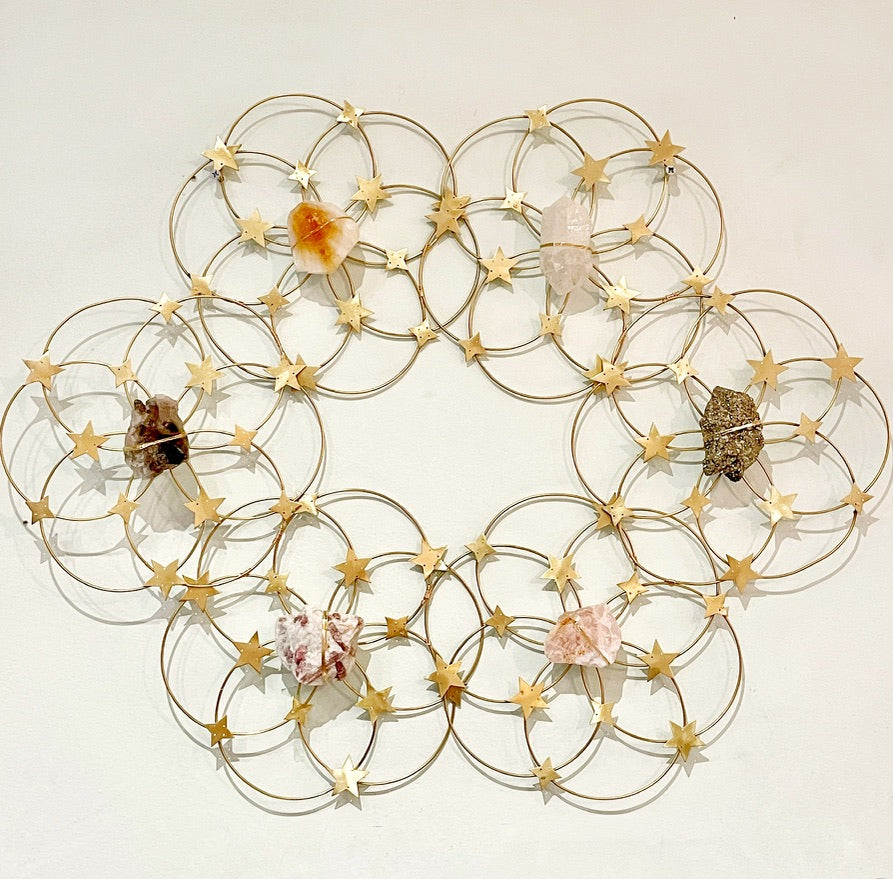 Mega Healing Crystal Grid Flower Of Life by Ariana Ost