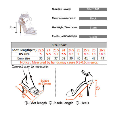 Cross Bandage High Heels Sandals Women Pumps Thin Heel Ruffle Lace Up Summer Shoes by A Bit Unique Boutique