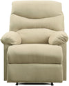 Arcadia Recliner (Motion) in Beige Microfiber 00626