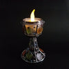 Handmade colored glass Tea Light candle holder by OMSutra