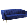 Eivor Sofa w/2 Pillows, Blue Velvet LV00210