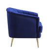 Eivor Sofa w/2 Pillows, Blue Velvet LV00210