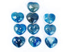 Valentines Gift Blue Agate Decorative Hearts- sold per piece by OMSutra