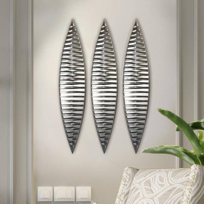 Wall Mirror - Decorative Metal Wall Mirror, set of 3pcs by Peterson Housewares & Artwares
