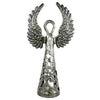 Standing Angel Wings Up Haitian Metal Drum Tabletop Décor, 16" by Global Crafts Wholesale