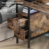 47" Computer Desk with 2 Drawers for Home Office by Plugsus Home Furniture