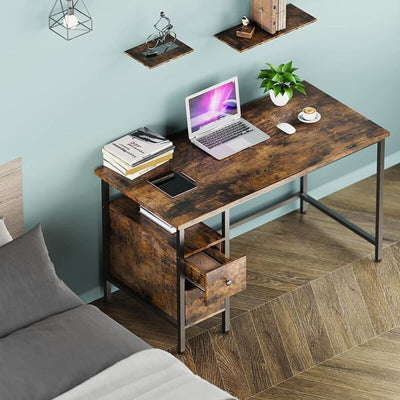 47" Computer Desk with 2 Drawers for Home Office by Plugsus Home Furniture