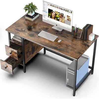 47" Computer Desk with 2 Drawers for Home Office by Plugsus Home Furniture