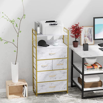 5 Drawer Dresser Wood Storage Organizer Chest Tower Bedroom by Plugsus Home Furniture