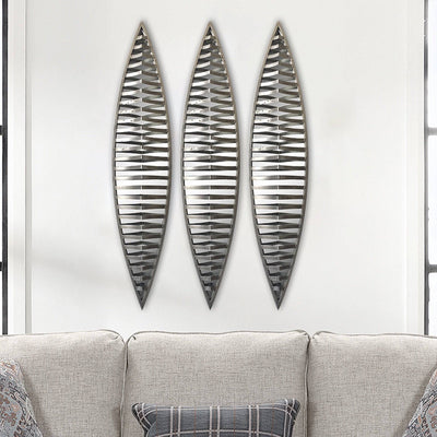 Wall Mirror - Decorative Metal Wall Mirror, set of 3pcs by Peterson Housewares & Artwares