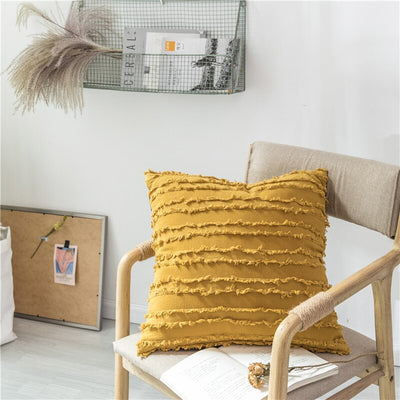 Floral Tassels Pillow Case by Blak Hom