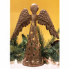 Standing Angel Wings Down Haitian Metal Drum Table-top Décor, 14" by Global Crafts