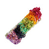 White sage smudge stick with 7 Chakra flower Sage Bundle - 4" by OMSutra