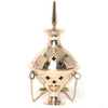 Hanging Brass Burner for cone incense and resins-  4", 6" and 8" by OMSutra