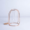 Glass Hydroponic Wire Metal Geometric Vase by Blak Hom