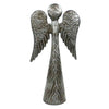 Standing Angel Wings Down Haitian Metal Drum Tabletop Décor, 11" by Global Crafts Wholesale