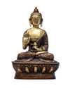 Sitting  Buddha On Lotus in Meditation Pose  - 7" by OMSutra