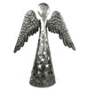 Standing Angel Wings Down Haitian Metal Drum Table-top Décor, 14" by Global Crafts