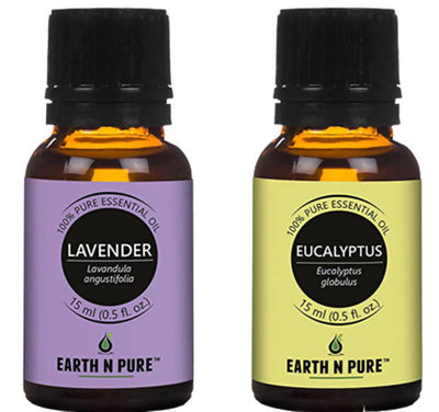 Earth N Pure Eucalyptus & Lavender Essential Oils by Distacart