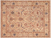 Oriental Ziegler Rolanda Tan/Blue Wool Rug - 8'0'' x 9'10'' by Bareens Designer Rugs