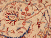 Oriental Ziegler Rolanda Tan/Blue Wool Rug - 8'0'' x 9'10'' by Bareens Designer Rugs