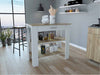 Brooklyn 50 Kitchen Island, Two Shelves, One  Drawer by FM FURNITURE