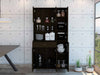 Venice Single Door Pantry Cabinet, Three Shelves, Six Adjustable Metal Legs by FM FURNITURE