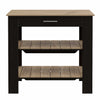 Brooklyn 50 Kitchen Island, Two Shelves, One  Drawer by FM FURNITURE