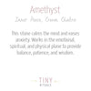 Amethyst Energy Bracelet by Tiny Rituals