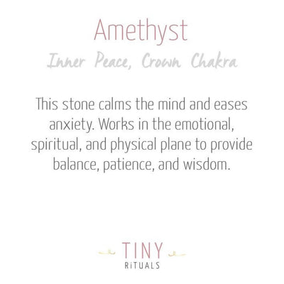 Amethyst Energy Bracelet by Tiny Rituals