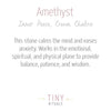 Amethyst Silver Ring by Tiny Rituals