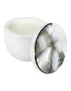 Grey Mother of Pearl Lavender Candle by Anaya