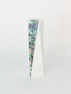 White Marble Rainbow Mother of Pearl Candle Holder by Anaya