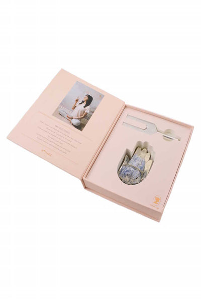 Sound Healing Crystal Kit - Tuning Fork and Hand Crystal Dish Set by Ariana Ost
