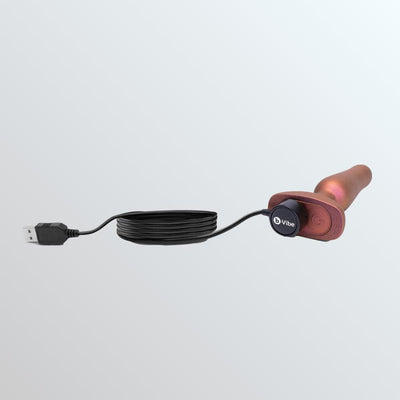 B-Vibe Novice Vibrating Butt Plug - Limited Edition Galaxy Plum by Condomania.com