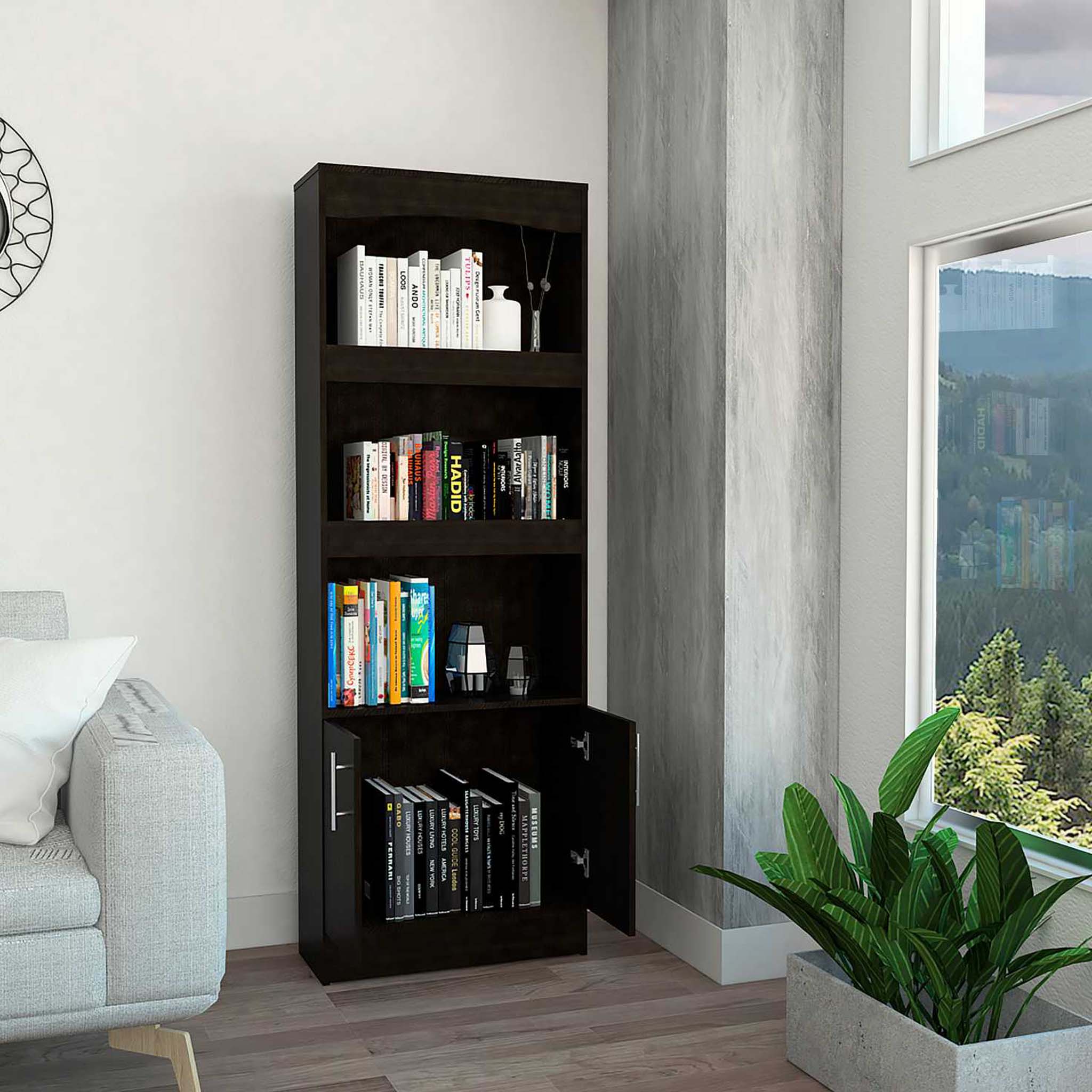 Durango Bookcase, Three Shelves, One Drawer by FM FURNITURE