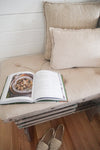 Beige So Soft Linen Pillows by Anaya