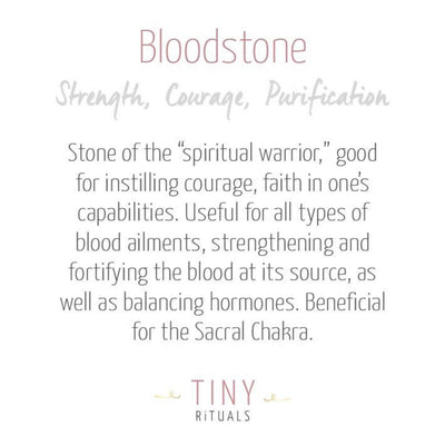 Bloodstone Energy Bracelet by Tiny Rituals