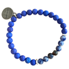 Blue Lava Rock and Natural Sodalite Bracelet by Urban Charm Marketplace