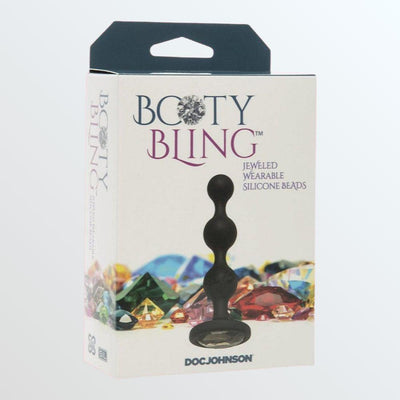 Booty Bling - Wearable Silicone Beads - Silver by Condomania.com
