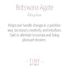 Botswana Agate Energy Bracelet by Tiny Rituals
