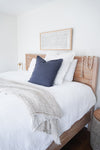 White So Soft Linen Pillows by Anaya