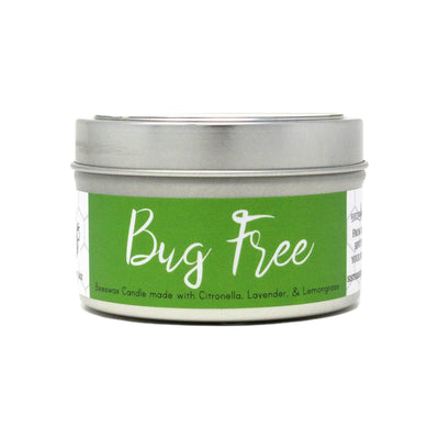 Beeswax Candle - Bug Free (with Citronella & Lemongrass) by Sister Bees